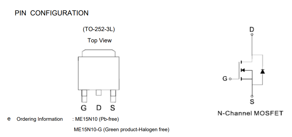 臺(tái)灣松木N溝道 100V (D-S) MOSFET